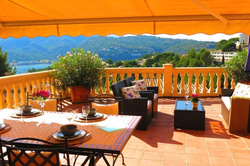 Apartamento En El Puerto De Soller Con Gran Terraza Privada Y Vistas Al Mar. Piscina Comunitaria. Localizado En Un Zona Tranquila Y Muy Soleada. Wifi Gratis Disponible. Parking. المظهر الخارجي الصورة
